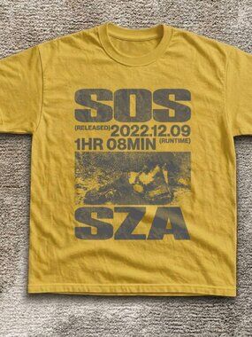 Yellow  SZA SOS T shirt